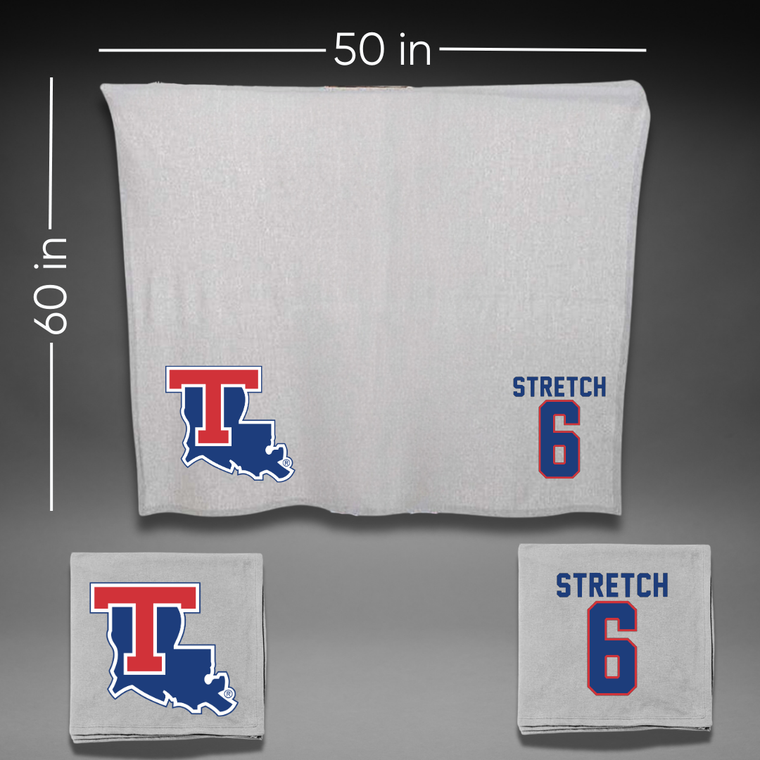 Louisiana Tech University Bowling Gray Blanket - #6 Jenna Stretch