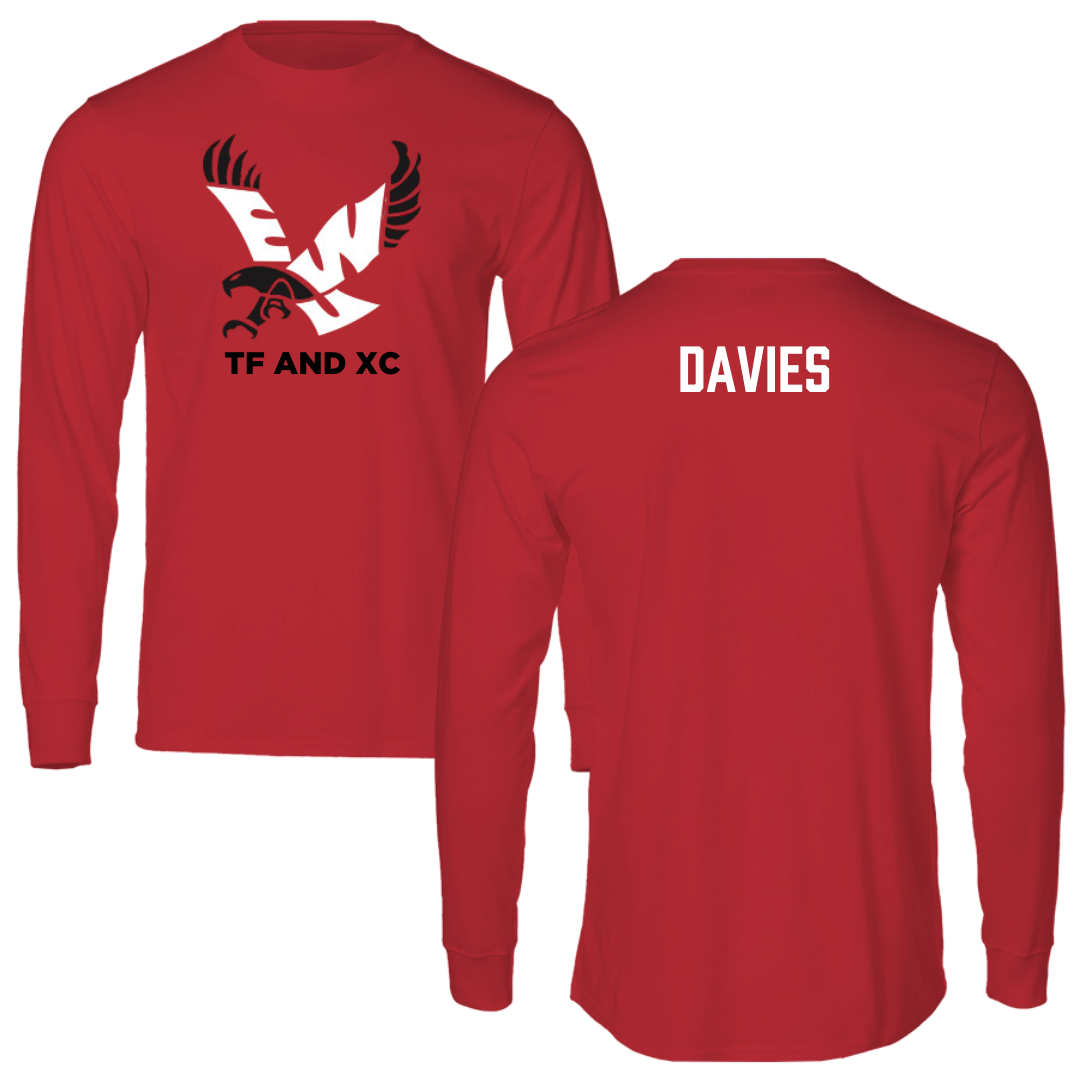 Eastern Washington University TF and XC Red EWU Long Sleeve - Rhiannon Davies