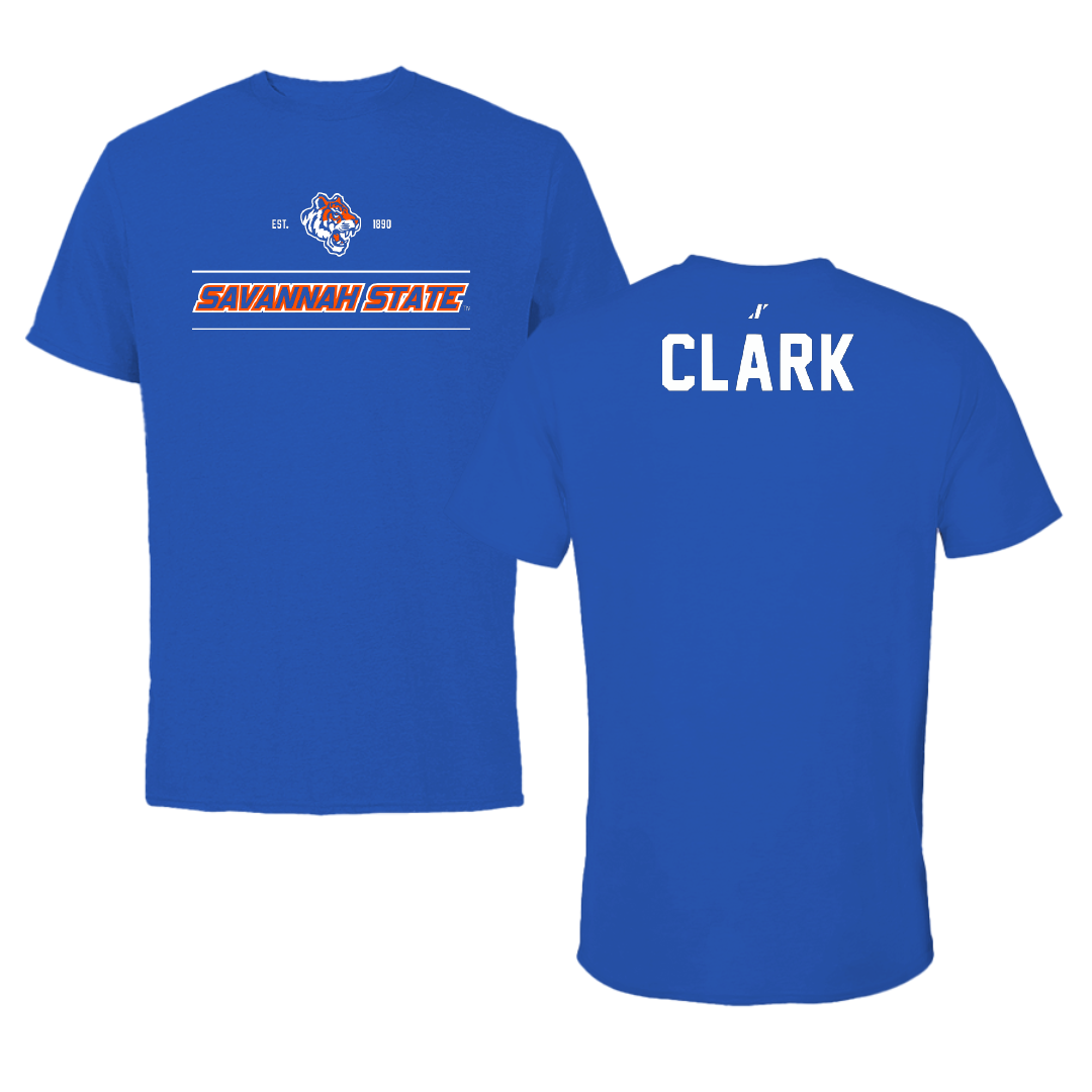 Savannah State University TF and XC Blue General Performance Tee - Lauryn Clark