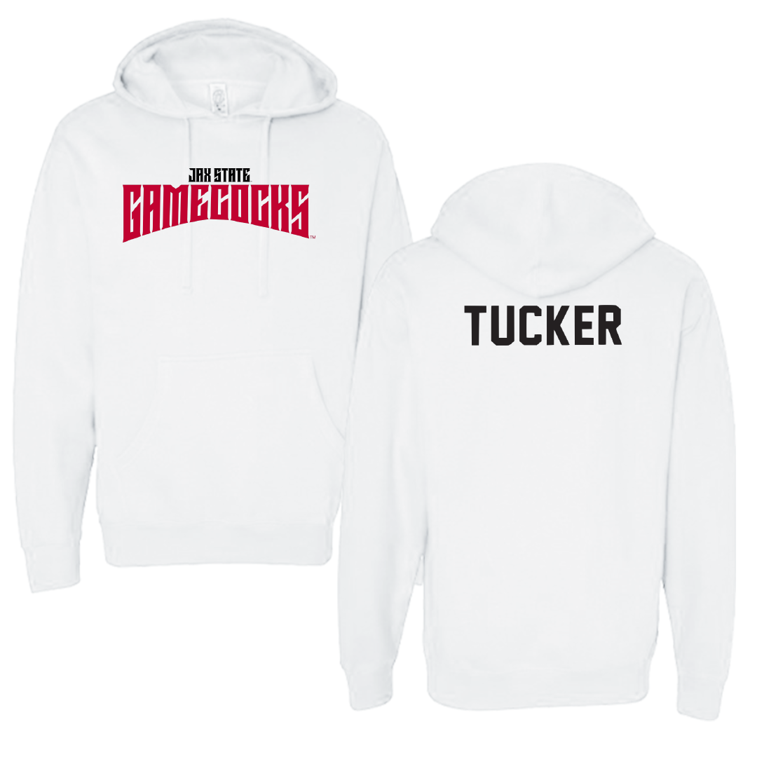 Jacksonville State University TF and XC White Classics Hoodie - Hailey Tucker