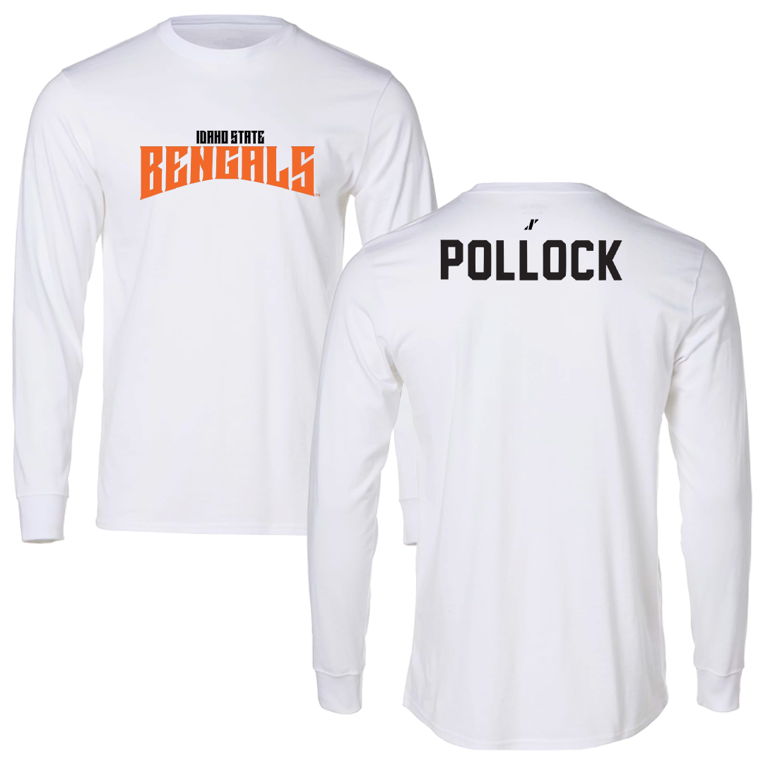 Idaho State University TF and XC White Classic Long Sleeve - Gavin Pollock