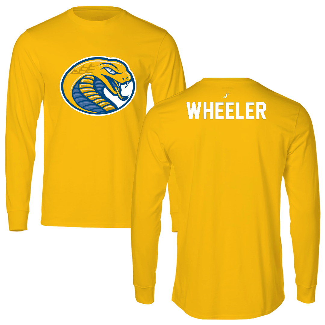 Coker University Wrestling Gold Performance Long Sleeve - Wyatt Wheeler