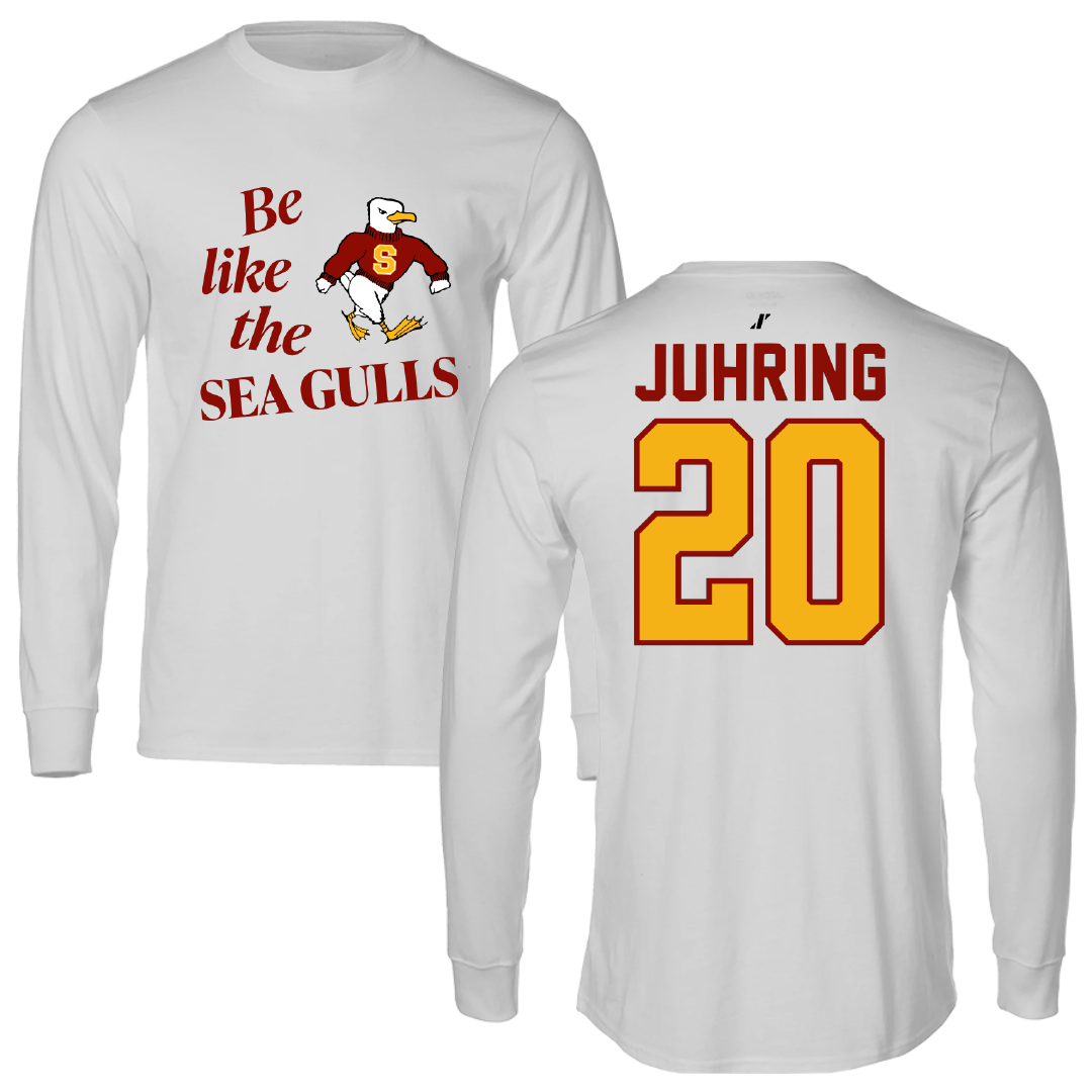 Salisbury University Basketball Light Gray Be Like Us Performance Long Sleeve - #20 Jennifer Juhring