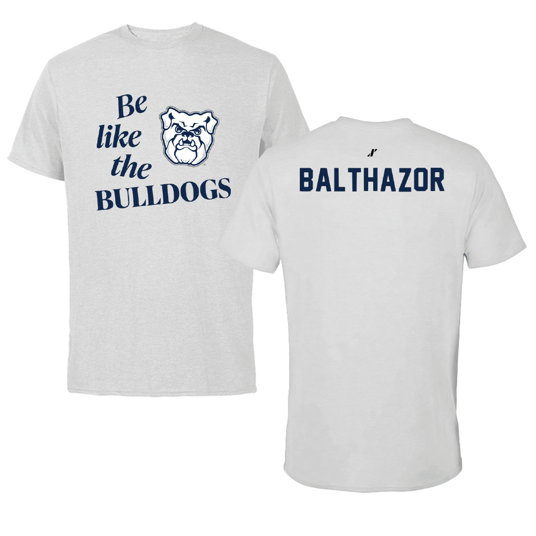 Butler University Tennis Light Gray Be Like Us Tee - Nicholas Balthazor