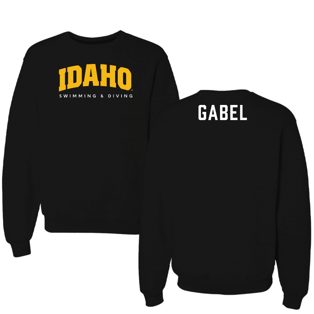 University of Idaho Swimming & Diving Black Idaho Crewneck - Cadence Gabel