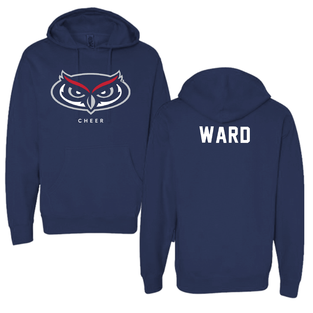 Florida Atlantic University Cheer Navy Mascot Hoodie - Hailey Ward