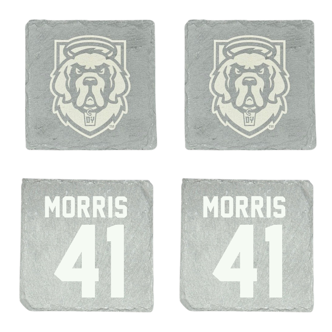 D'Youville University Baseball Stone Coaster (4 Pack)  - #41 William Morris