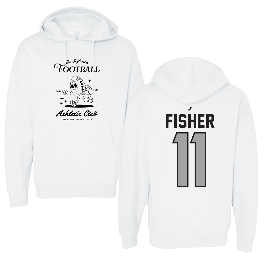 Football White Influxer Athletic Club Hoodie - #11 Aiden Fisher