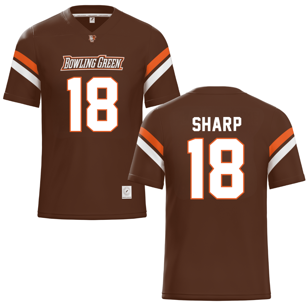 Bowling Green State University Brown Football Jersey - #18 Winn Sharp