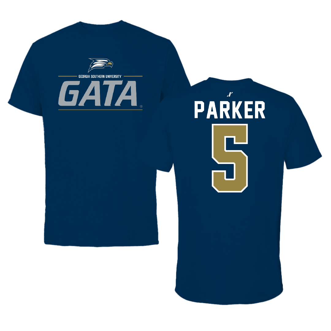 Georgia Southern University Baseball Navy General Performance Tee - #5 Cade Parker