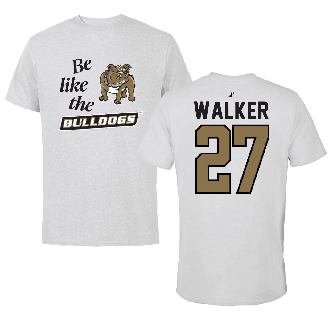Bryant University Football Light Gray Be Like Us Tee - #27 Dedric Walker