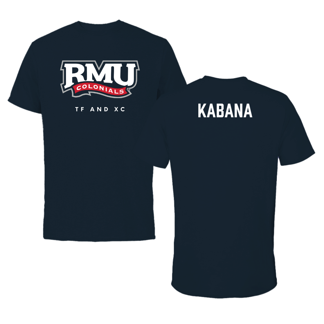 Robert Morris University TF and XC Navy Performance Tee - Frances Kabana