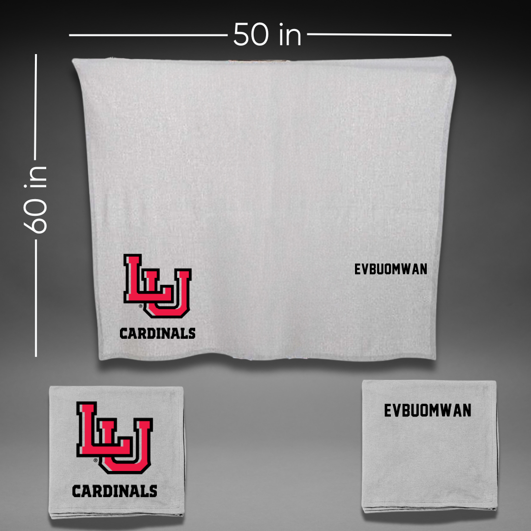 Lamar University TF and XC Gray Blanket - Efosa Evbuomwan
