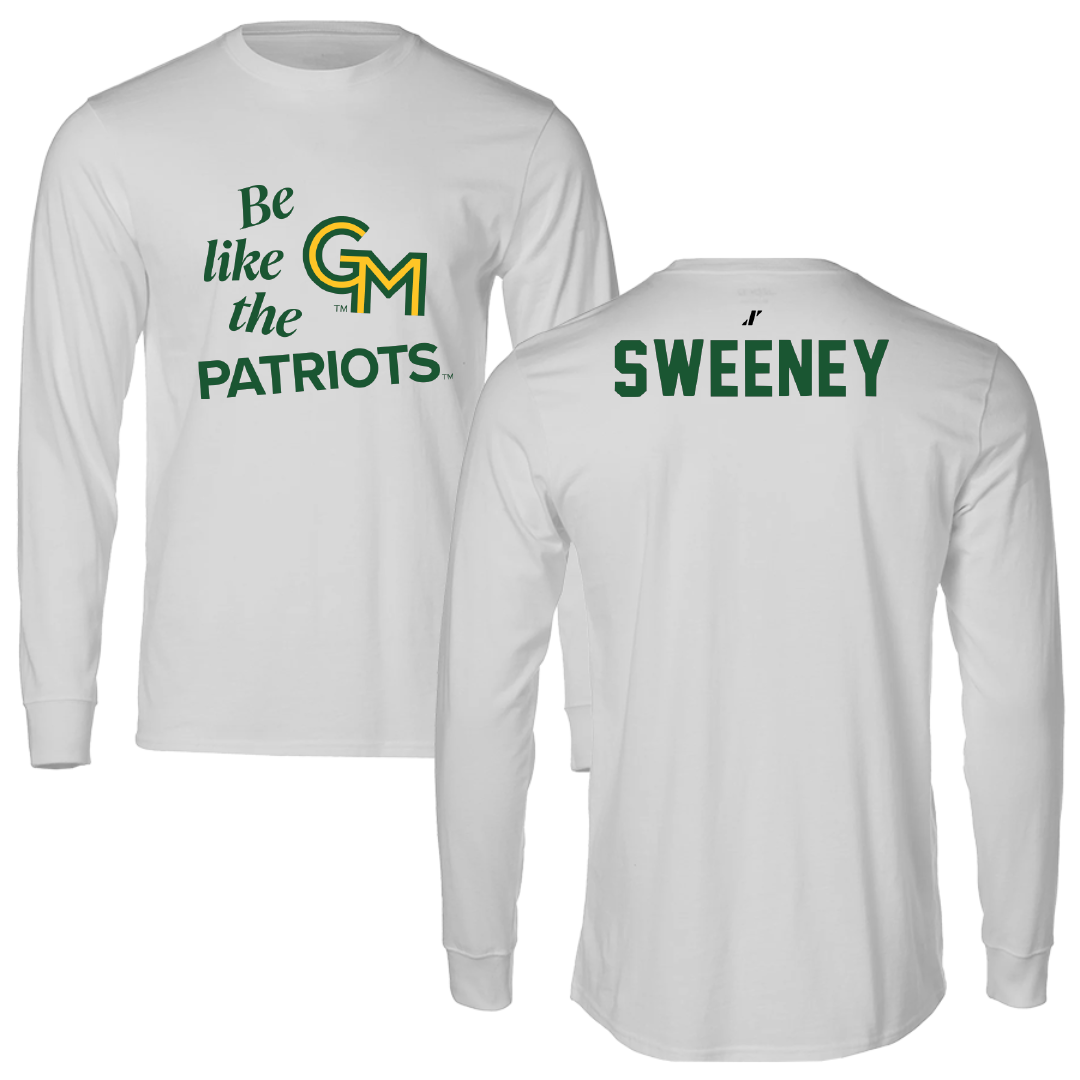 George Mason University Swimming & Diving Light Gray Be Like Us Long Sleeve - Gracie Sweeney