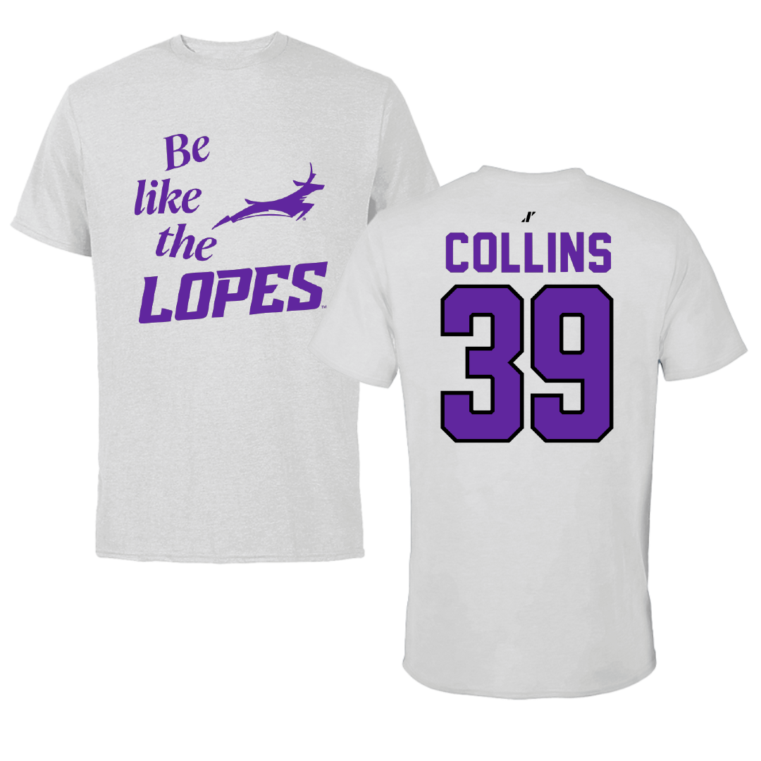 Grand Canyon University Baseball Light Gray Be Like Us Performance Tee - #39 Cayden Collins