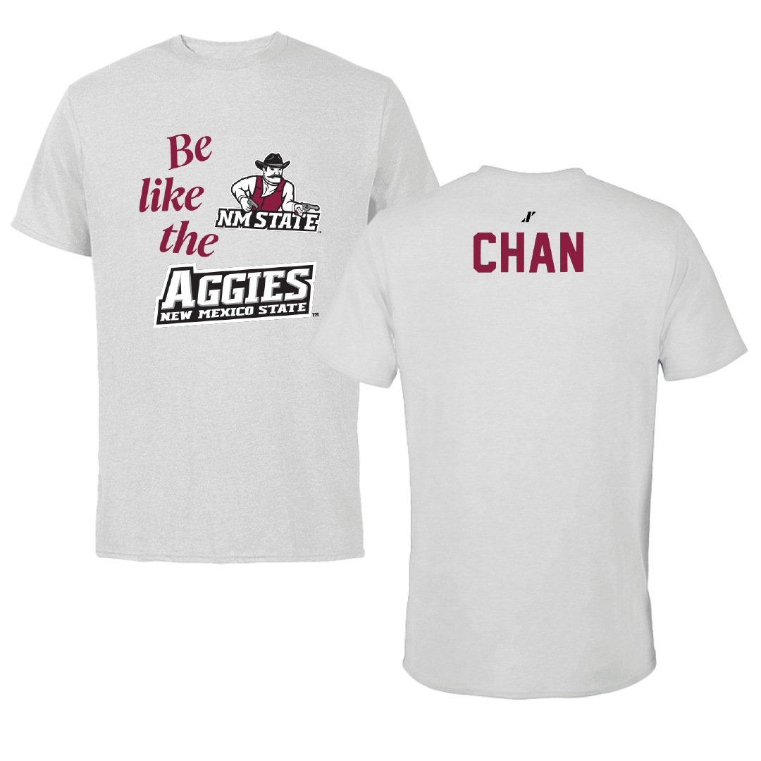 New Mexico State University Golf Light Gray Be Like Us Performance Tee - Max Chan