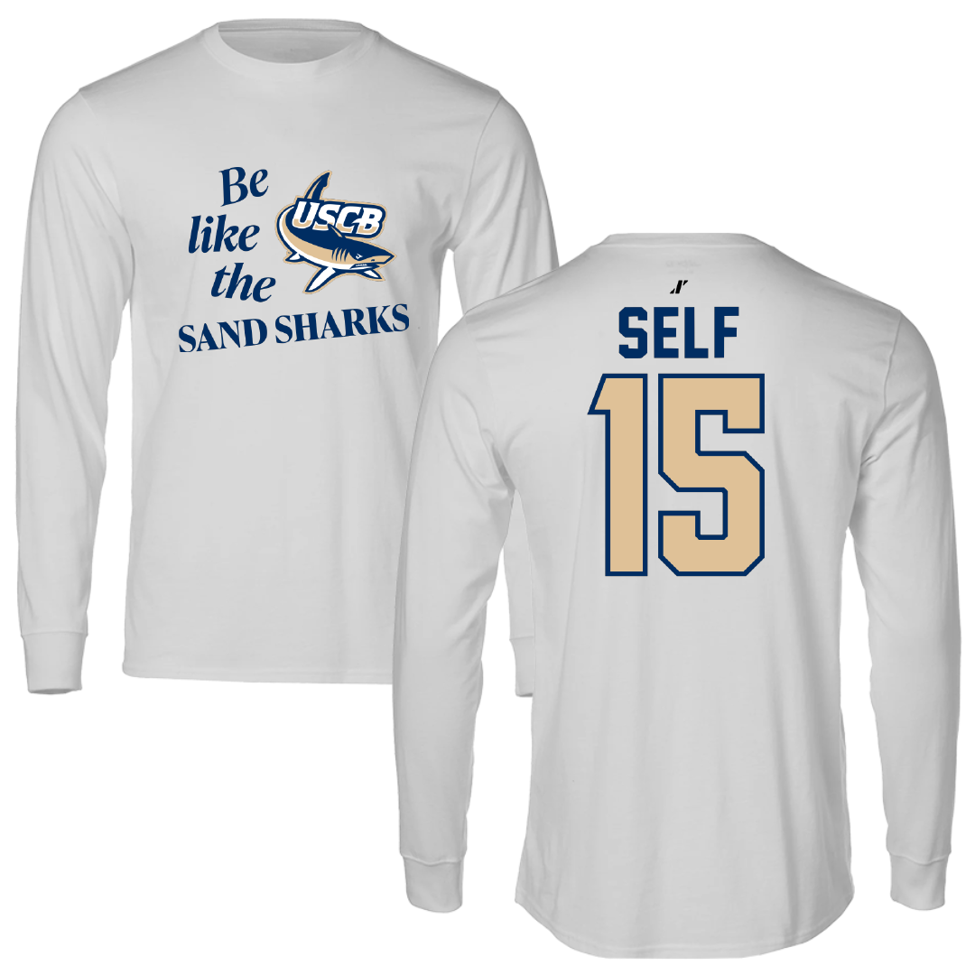 University of South Carolina Beaufort Basketball Light Gray Be Like Us Performance Long Sleeve - #15 Madison Self