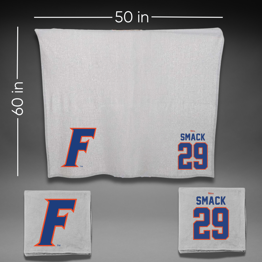University of Florida Football Gray Blanket - #29 Trey Smack