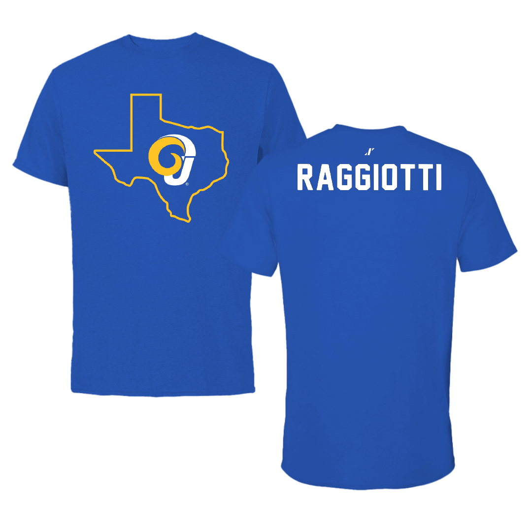 Angelo State University Tennis Blue State Performance Tee - Benedetta Raggiotti