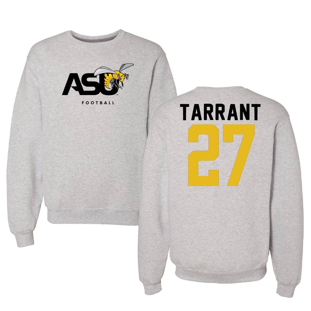 Alabama State University Football Light Gray Crewneck - #27 Eric Tarrant