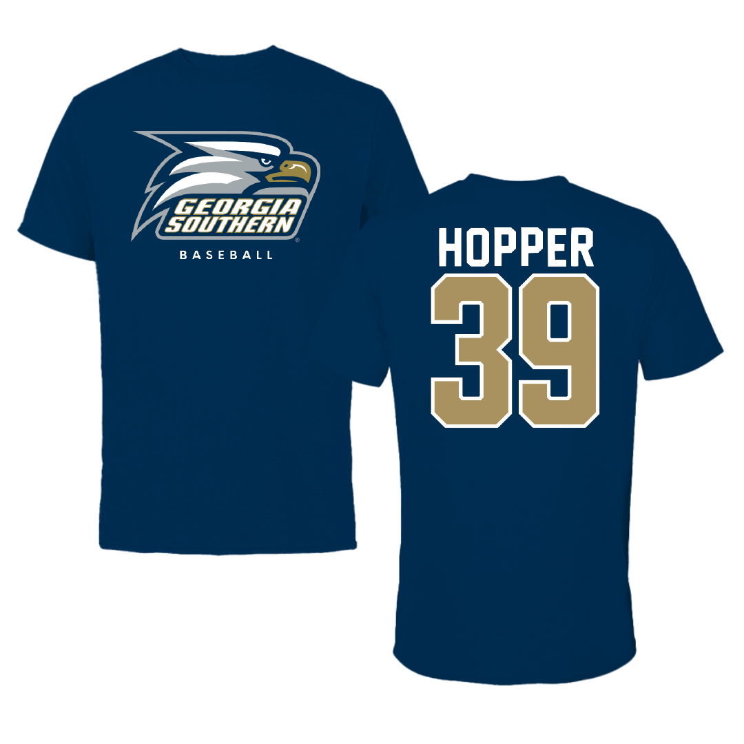 Georgia Southern University Baseball Navy Tee - #39 Canon Hopper