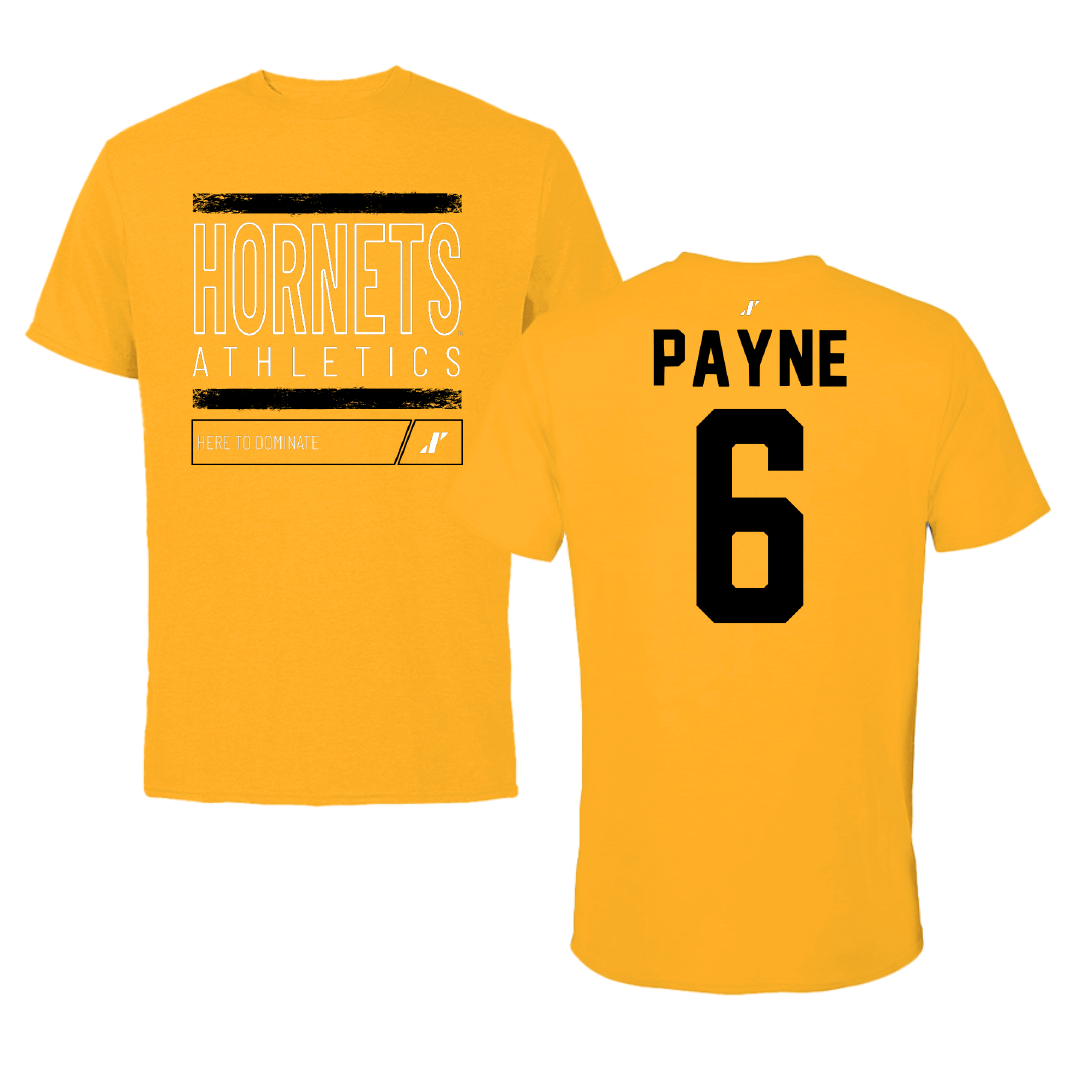 Alabama State University Volleyball Gold Dominate Tee - #6 Bailee Payne