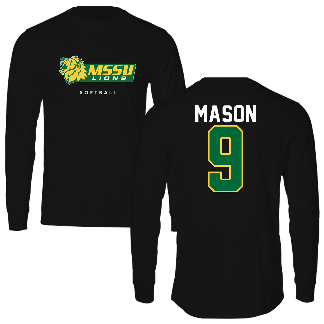 Missouri Southern State University Softball Black Performance Long Sleeve - #9 Emma Mason