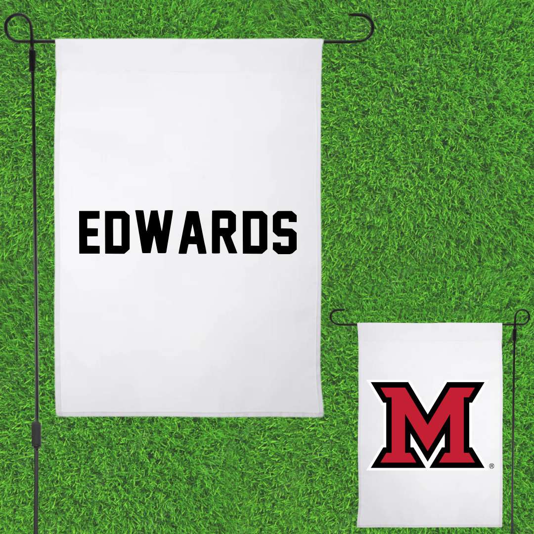 Miami University (Ohio) Cheer White Garden Flag - Kasey Edwards