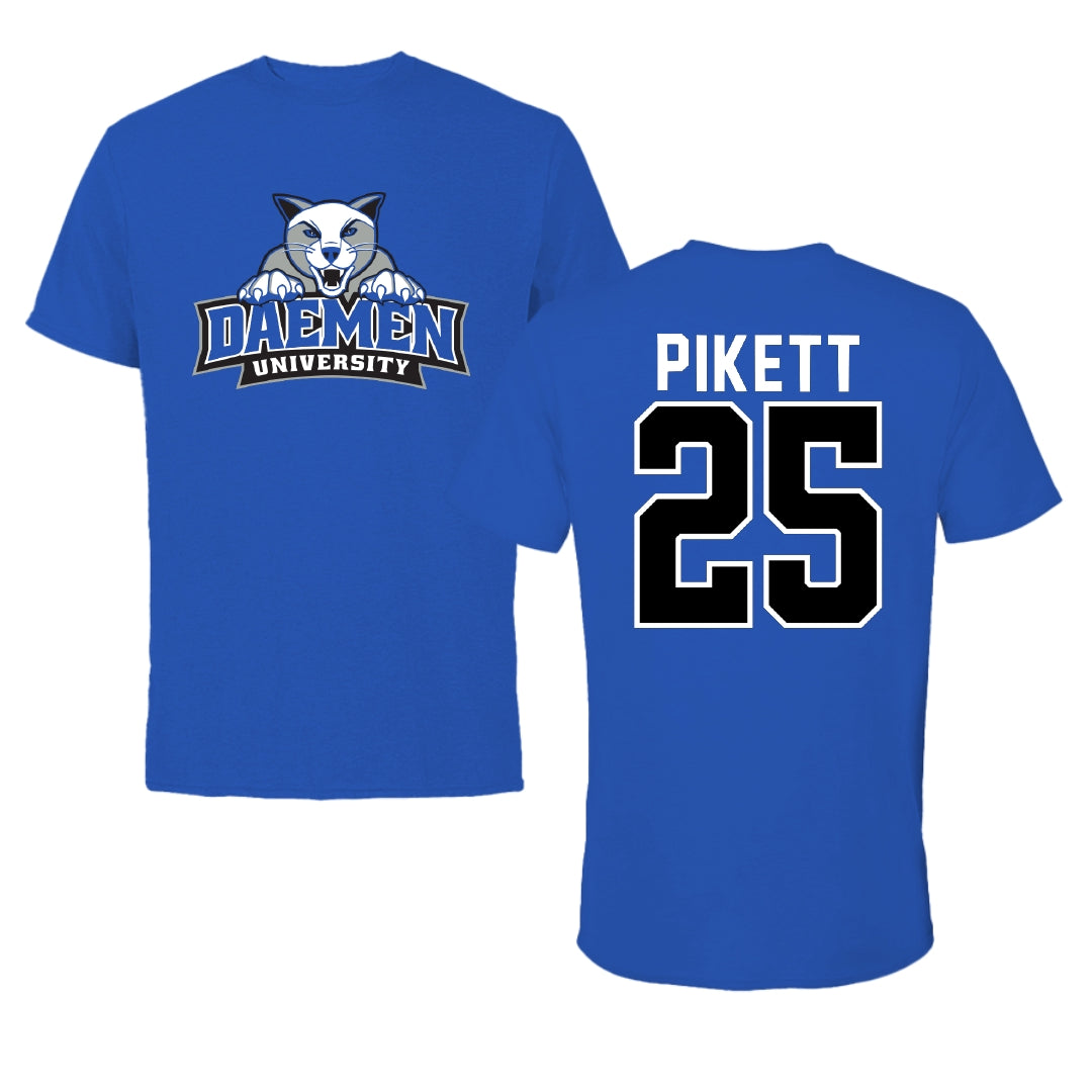 Daemen University Basketball Blue Tee - #25 Claire Pikett