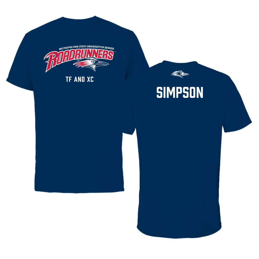 Metropolitan State University of Denver TF and XC Navy Tee - Jacob Simpson