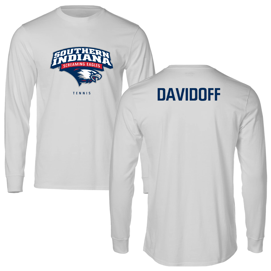 University of Southern Indiana Tennis Light Gray Performance Long Sleeve - Sofia Davidoff