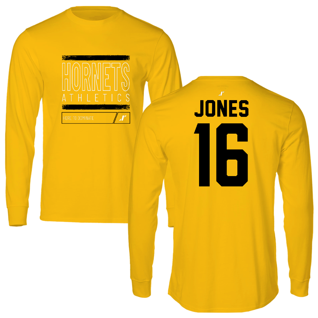 Alabama State University Volleyball Gold Dominate Long Sleeve - #16 Essence Jones