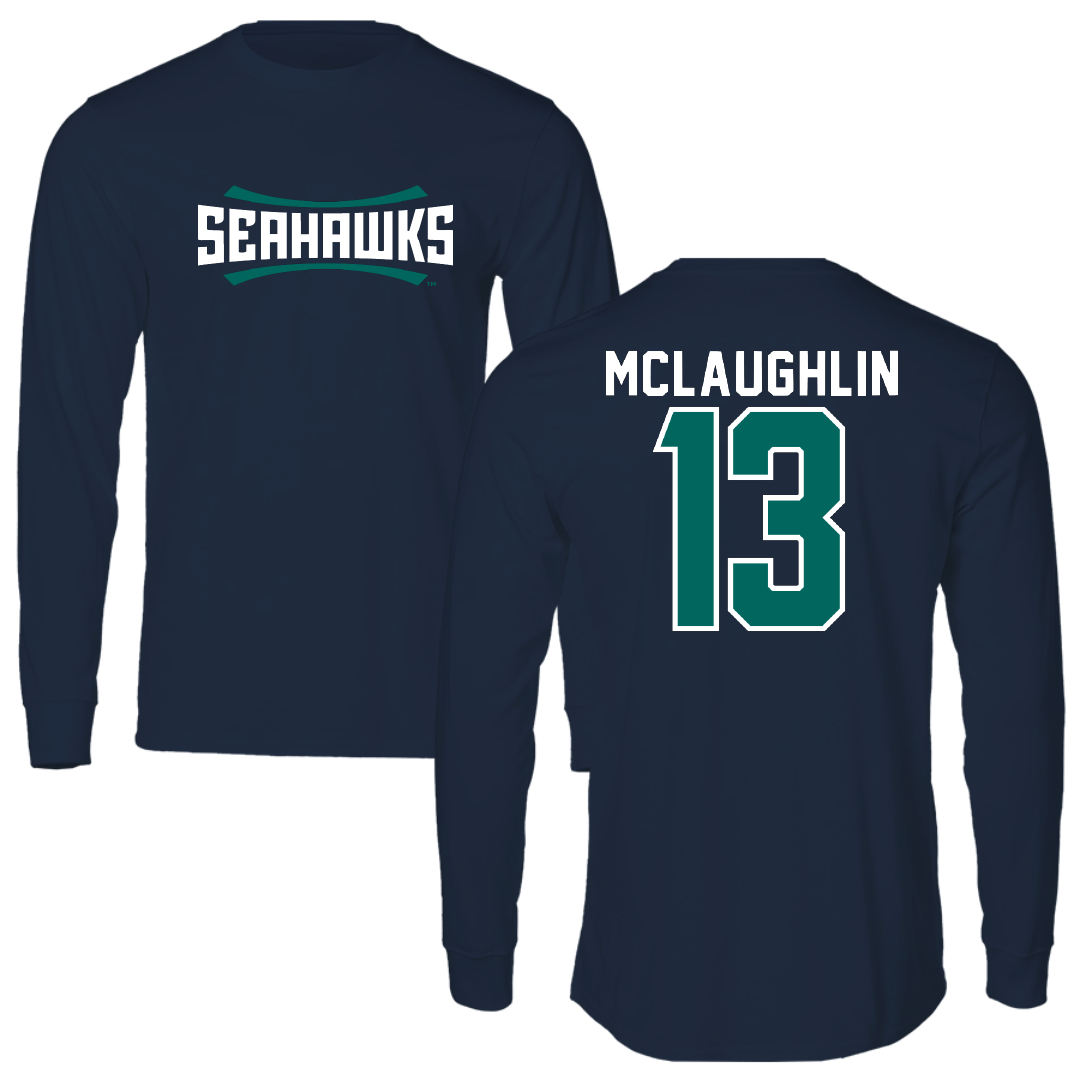 University of North Carolina-Wilmington Basketball Navy Long Sleeve - #13 Corrie McLaughlin