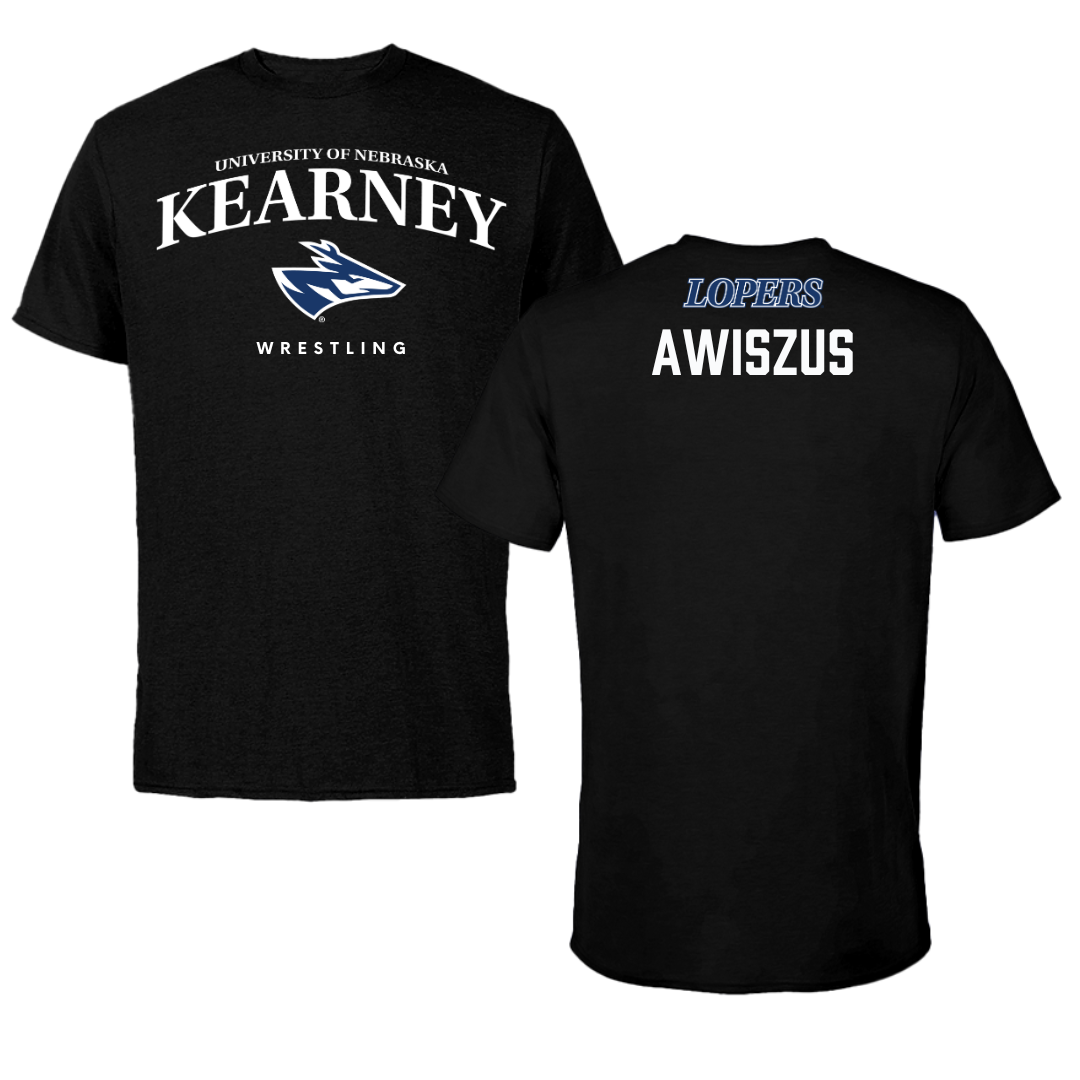 University of Nebraska at Kearney Wrestling Black Performance Tee - Jacob Awiszus