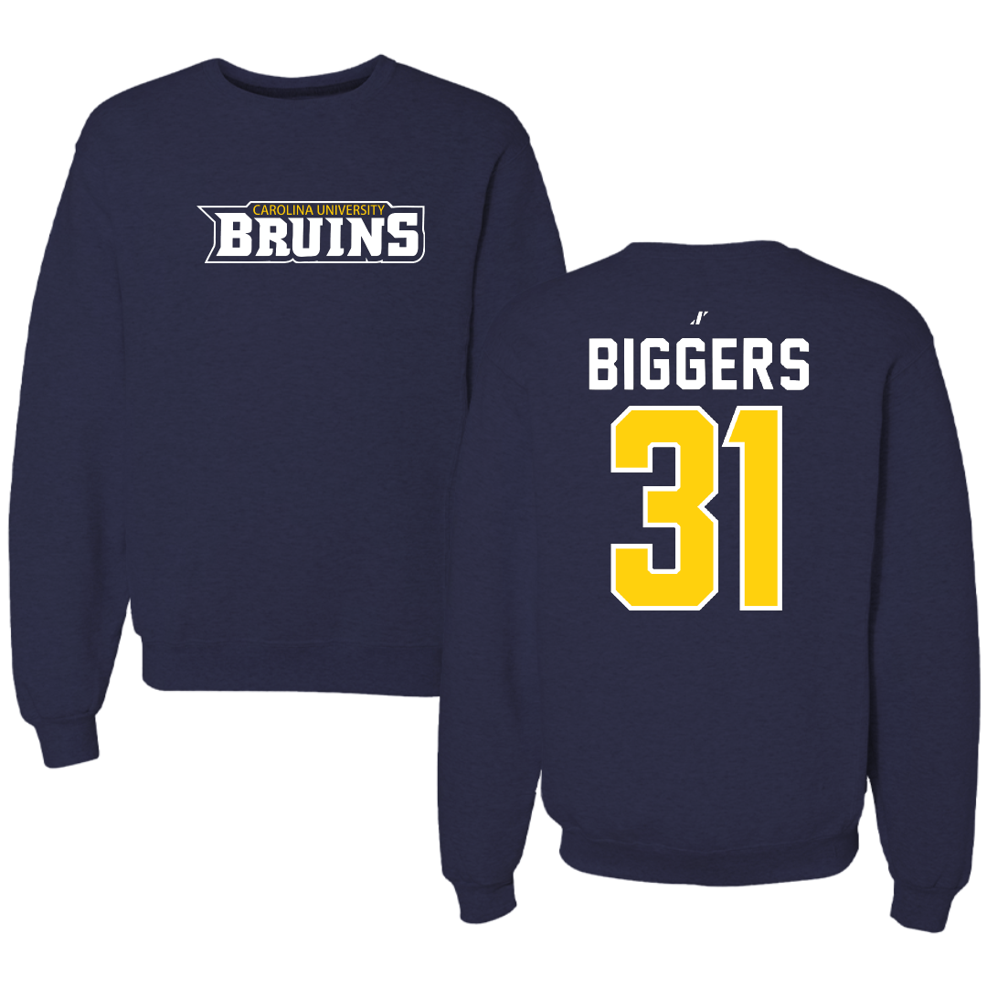 Carolina University Baseball Navy Crewneck - #31 Jaylen Biggers