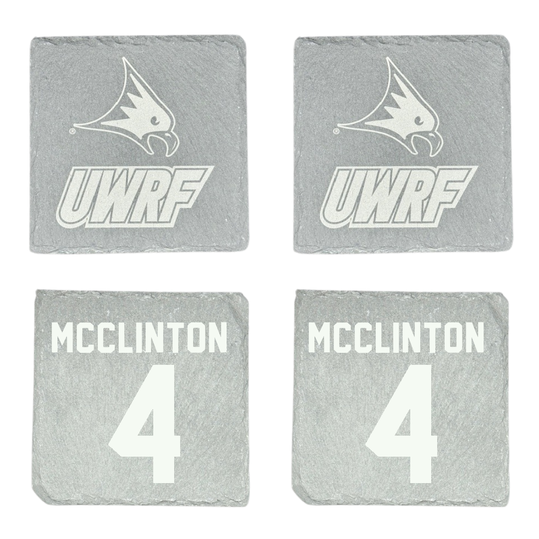University of Wisconsin-River Falls Soccer Stone Coaster (4 Pack)  - #4 Aliviah McClinton