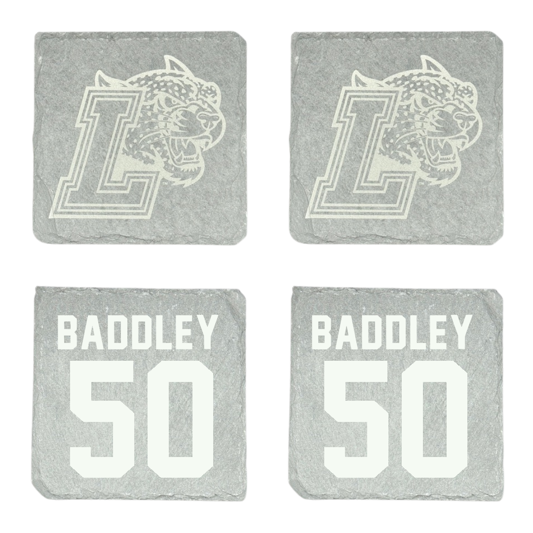 Lafayette College Lacrosse Stone Coaster (4 Pack)  - #50 Clayton Baddley