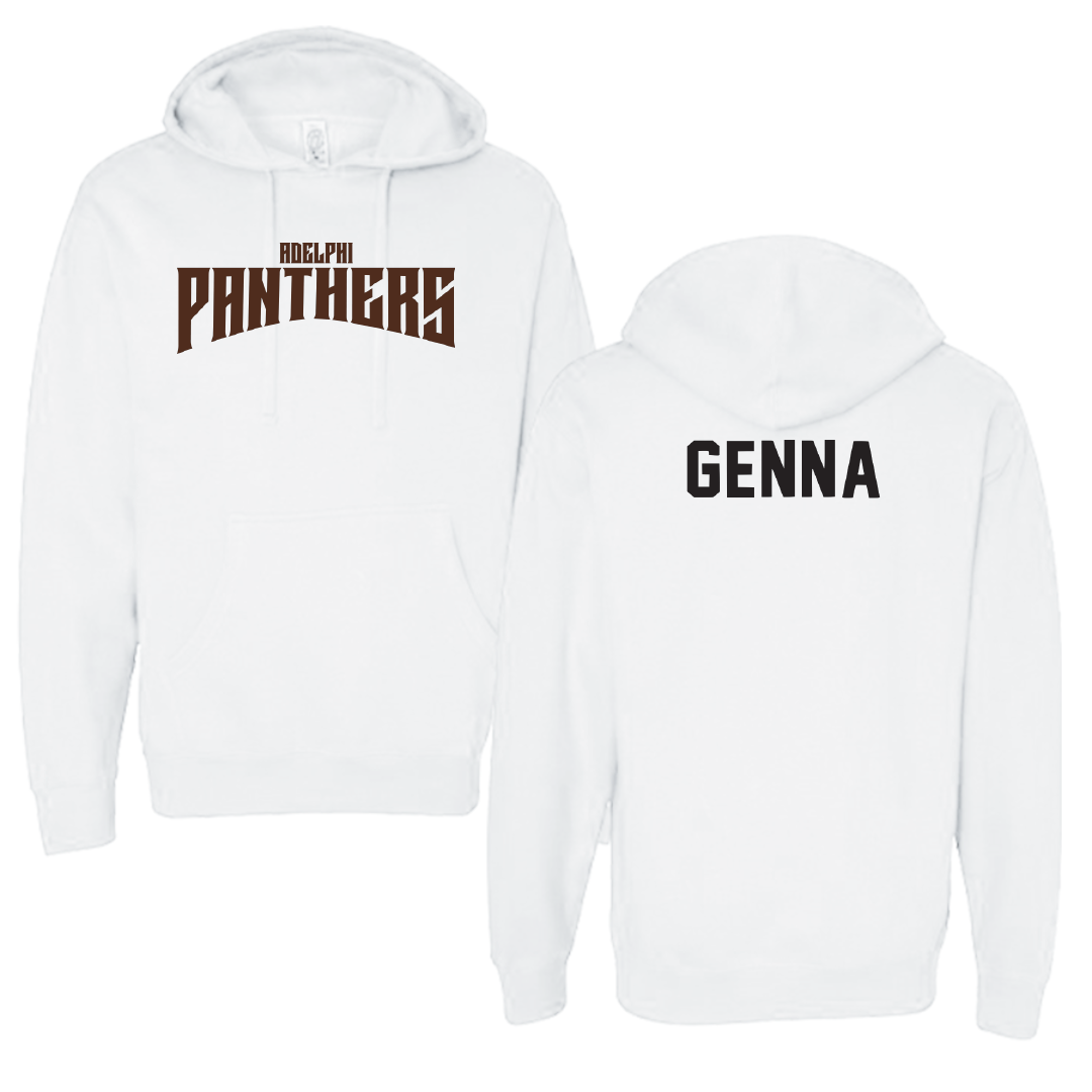 Adelphi University Swimming & Diving White Classic Hoodie - Frank Genna