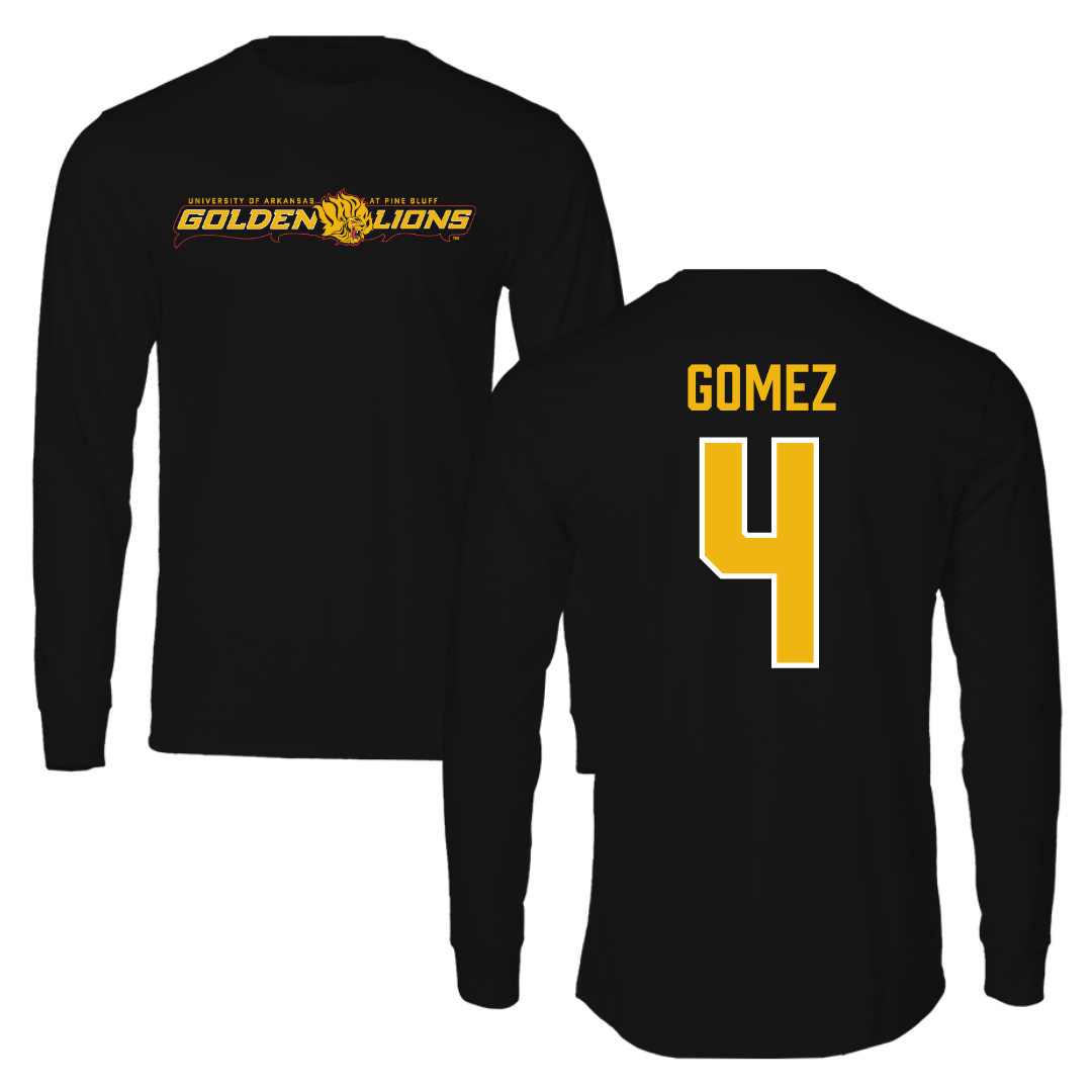 University of Arkansas-Pine Bluff Softball Black Performance Long Sleeve - #4 Jazlyn Gomez