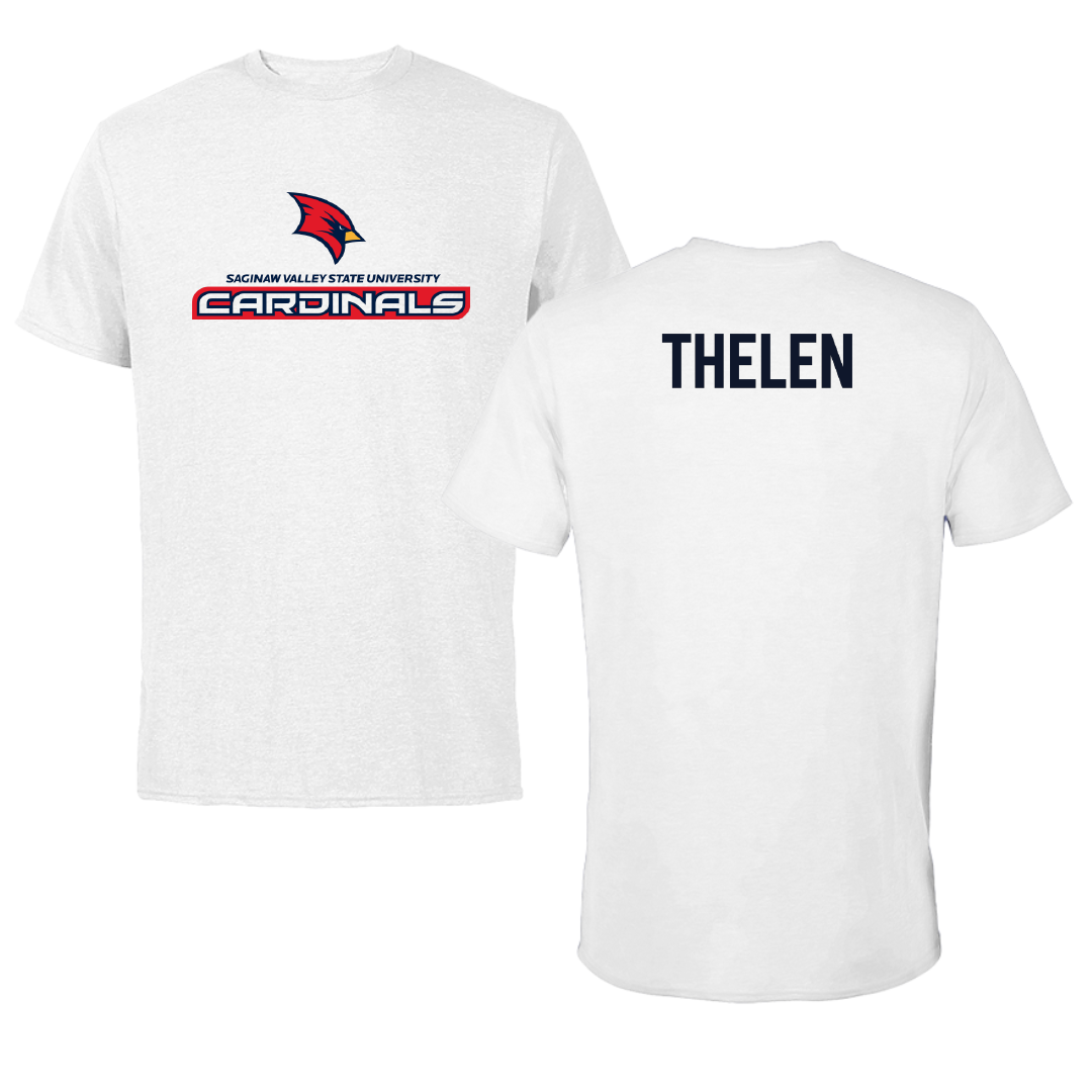 Saginaw Valley State University TF and XC White Performance Tee - Sophia Thelen