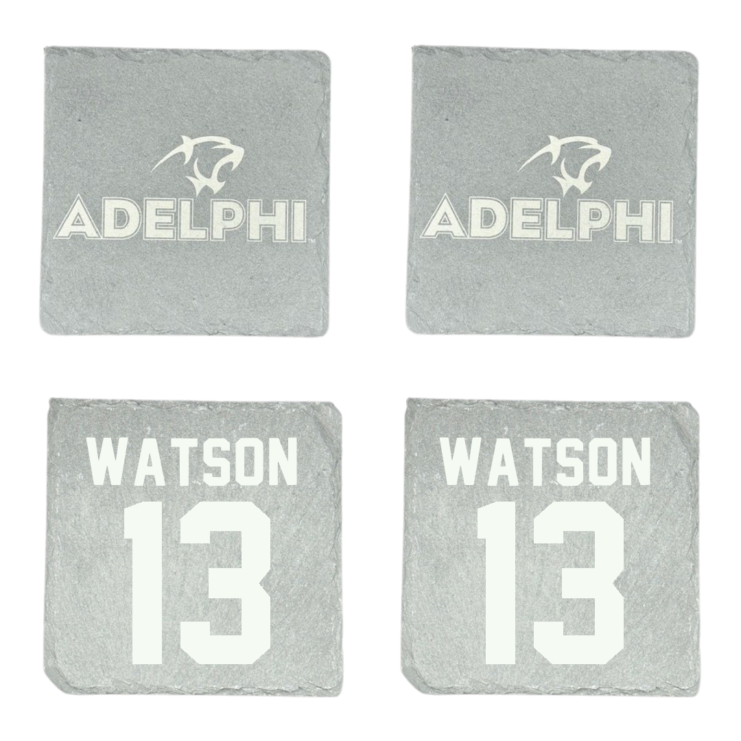 Adelphi University Soccer Stone Coaster (4 Pack)  - #13 Andrew Watson