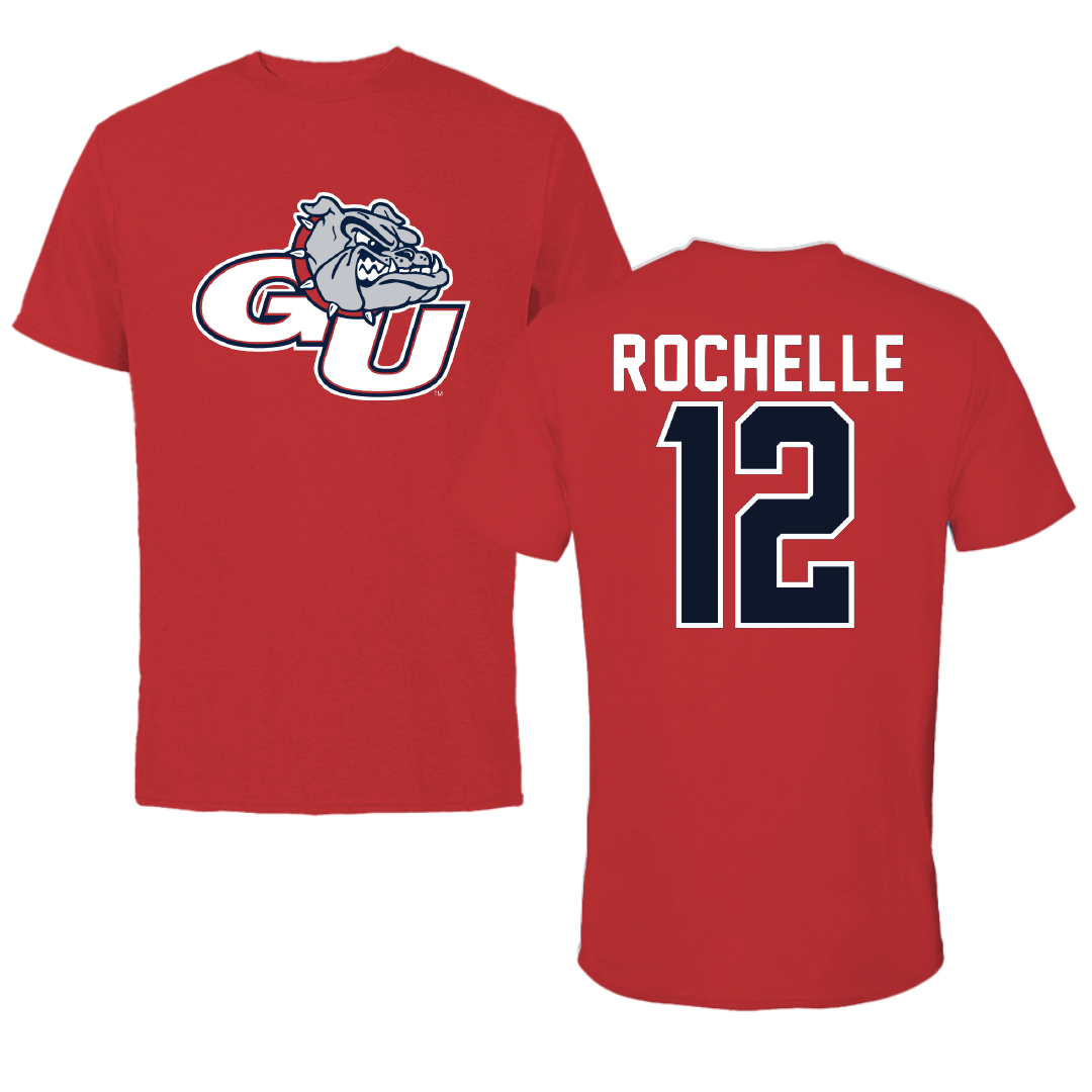 Gonzaga University Soccer Red Performance Tee - #12 Talan Rochelle