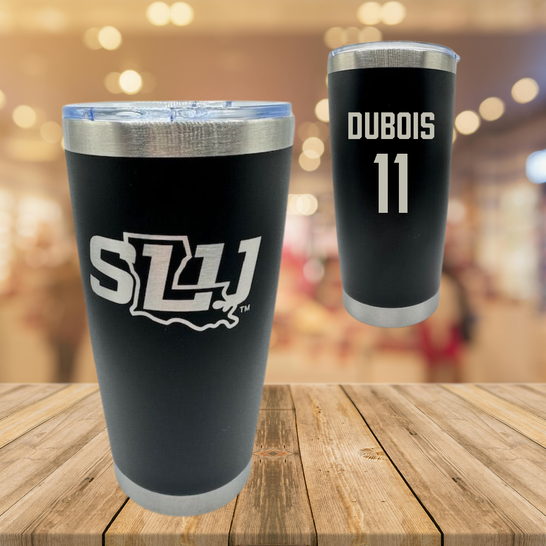 Southeastern Louisiana University Softball Black Stainless Steel Tumbler - #11 Ellie DuBois