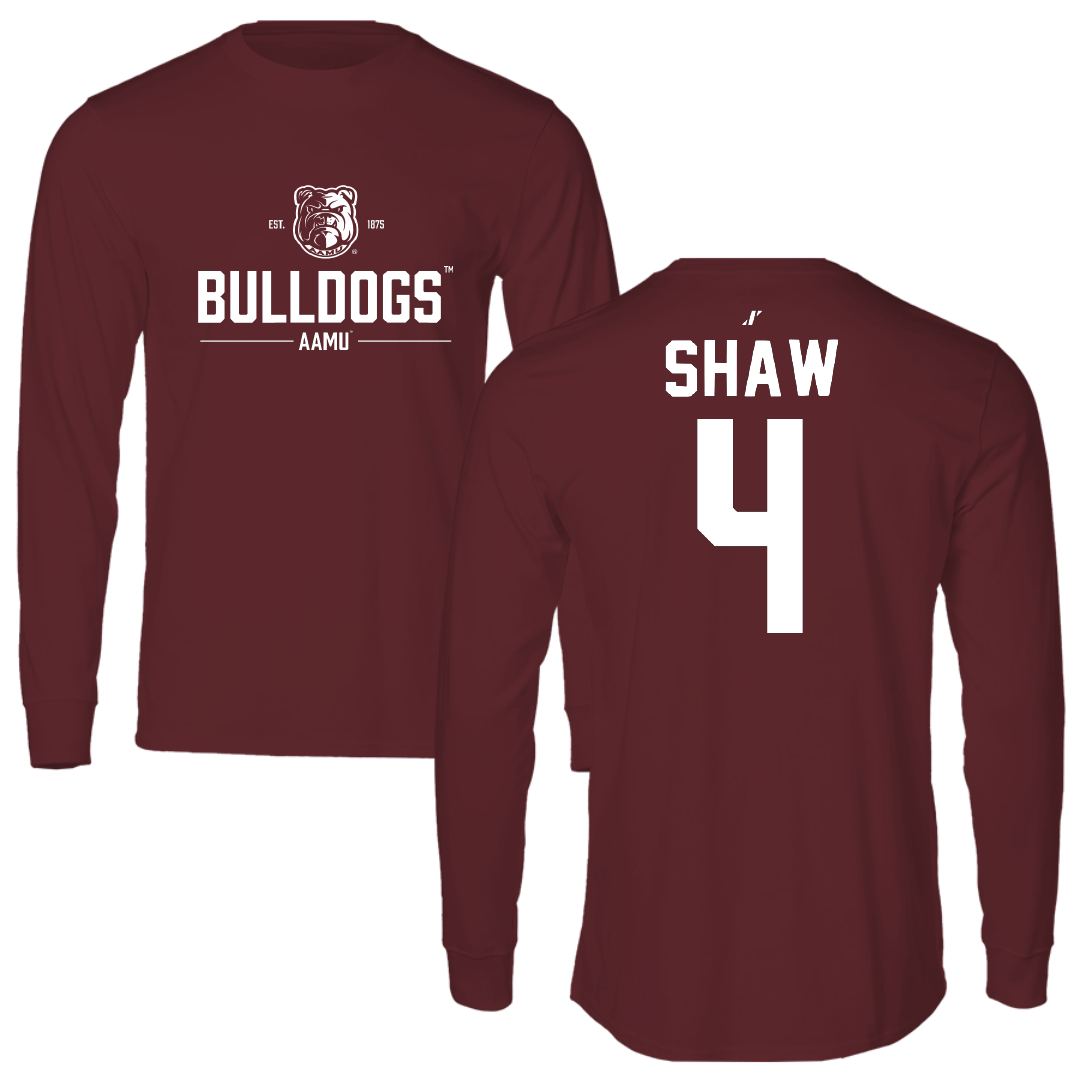 Alabama A&M University Volleyball Maroon General Long Sleeve - #4 Caitlin Shaw