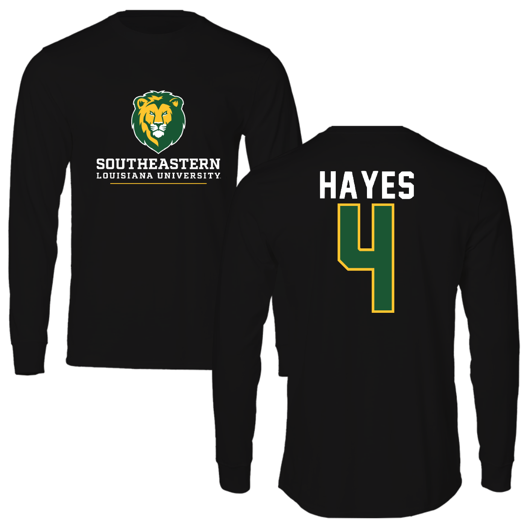 Southeastern Louisiana University Football Black Long Sleeve - #4 Brandon Hayes
