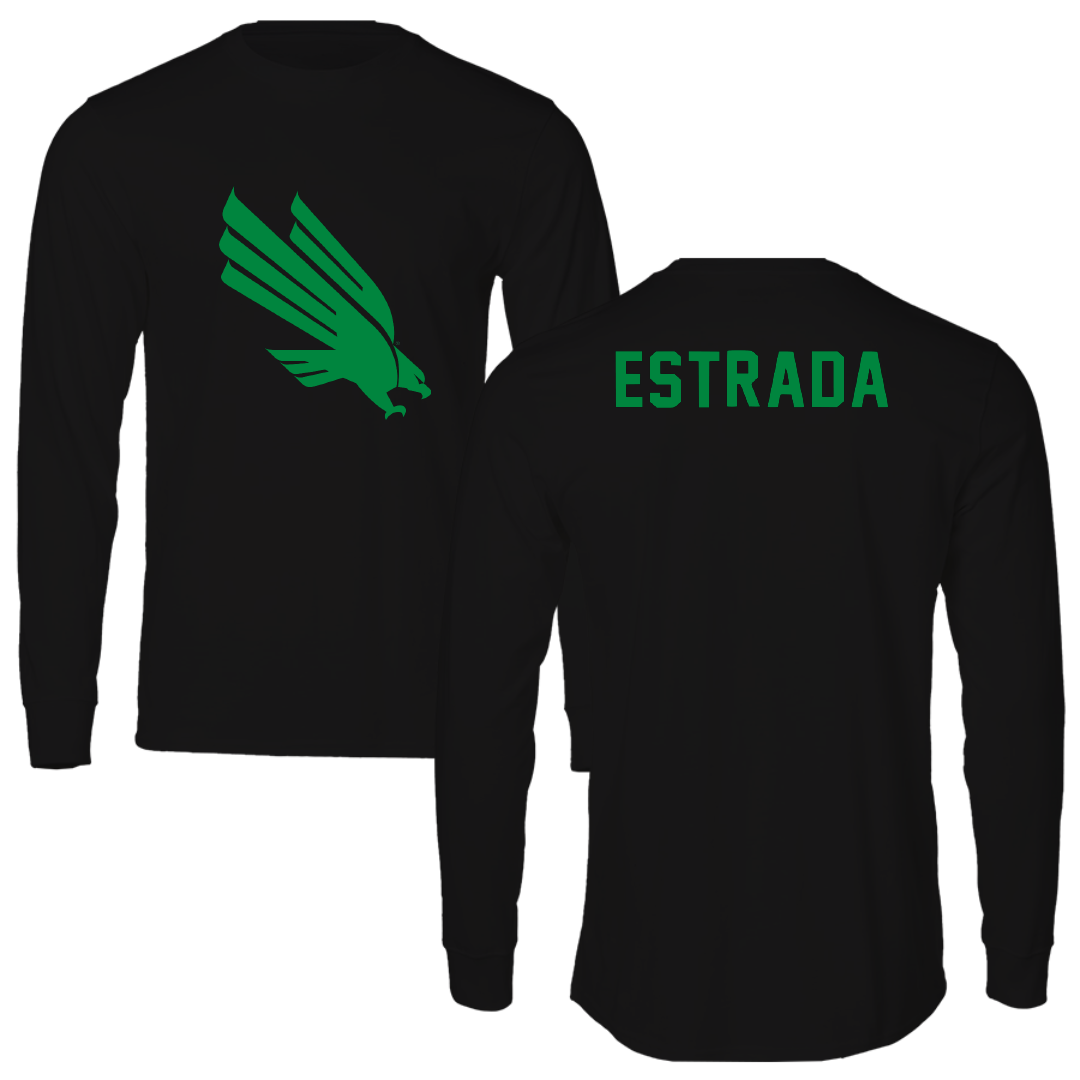 University of North Texas Golf Black Performance Long Sleeve - Rafael Estrada