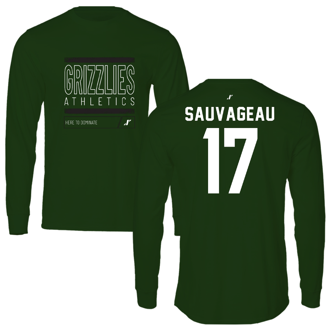 Adams State University Softball Forest Green Dominate Long Sleeve - #17 Emily Sauvageau