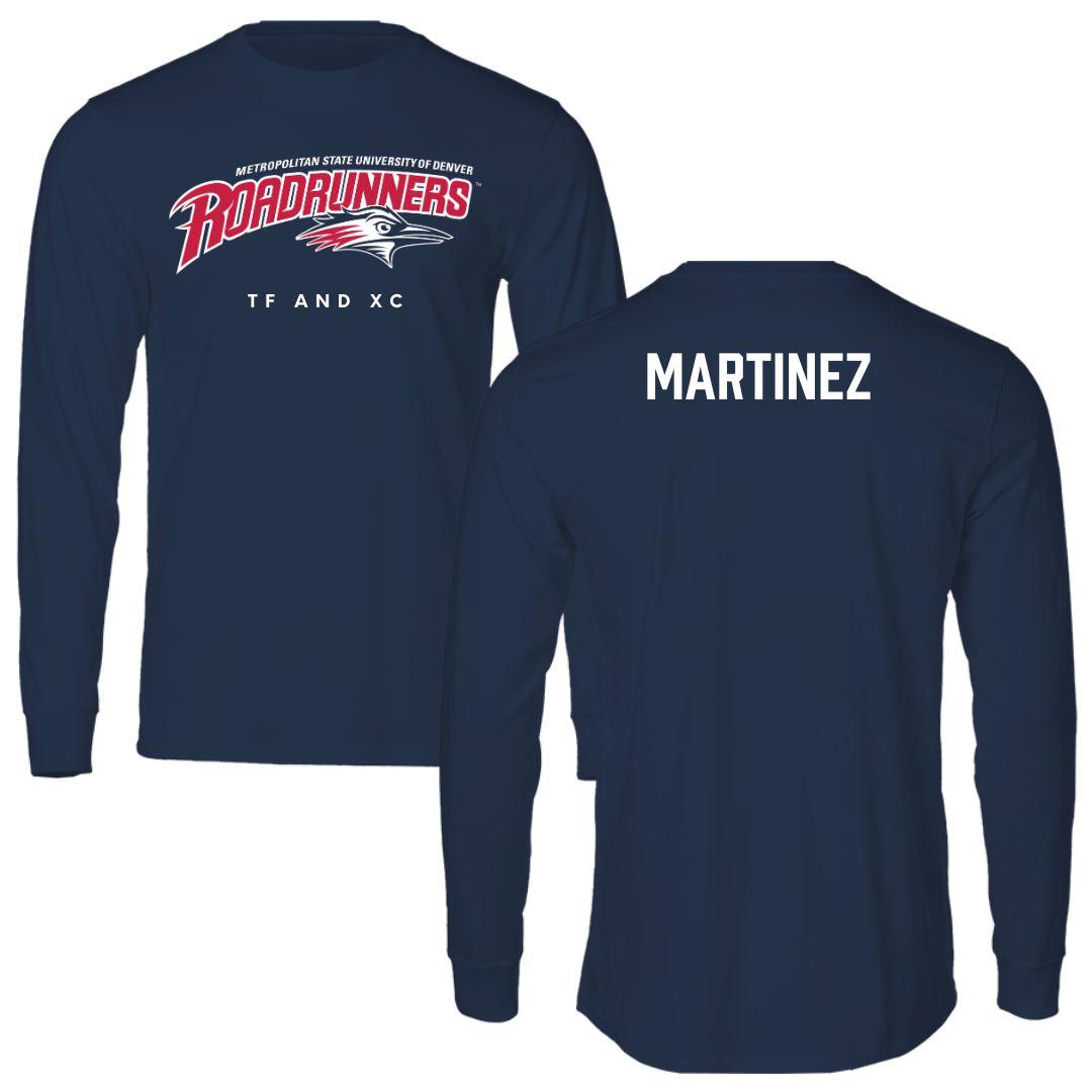 Metropolitan State University of Denver TF and XC Navy Long Sleeve - Anthony Martinez