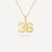 Gold Presidents Pendant and Chain - #36 Jason Roberts