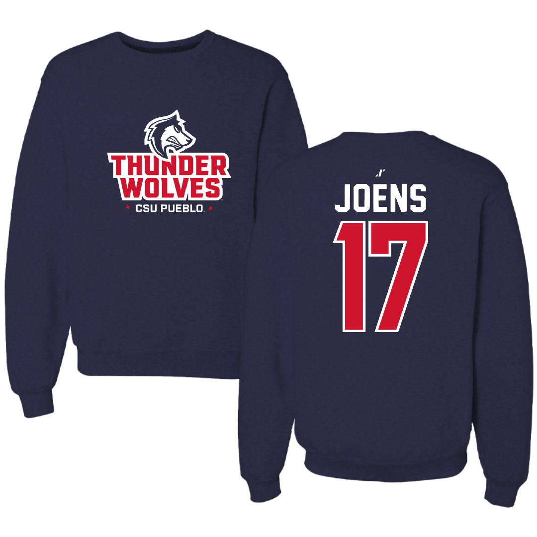 Colorado State University-Pueblo Volleyball Navy General Crewneck - #17 Rayliene Joens